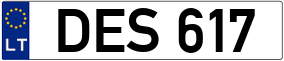 Truck License Plate